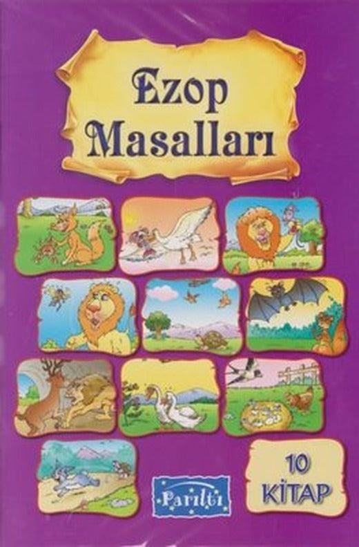 Ezop Masalları - 10 Kitap Takım | Parıltı Yayınları