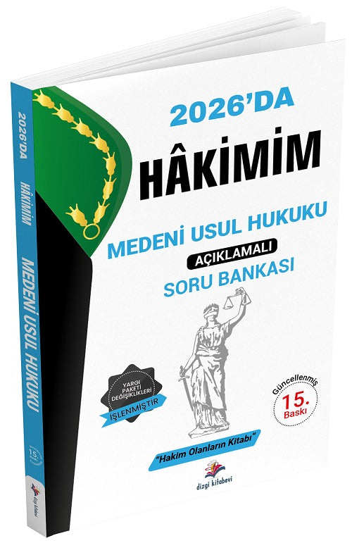 2026 Hakimlik Hakimim Medeni Usul Hukuku Soru Bankası | Dizgi Kitap (Ciltsiz)