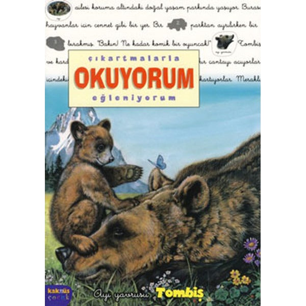 Ayı Yavrusu Tombiş - Çıkartmalarla Okuyorum Eğleniyorum | Kaknüs Yayınları