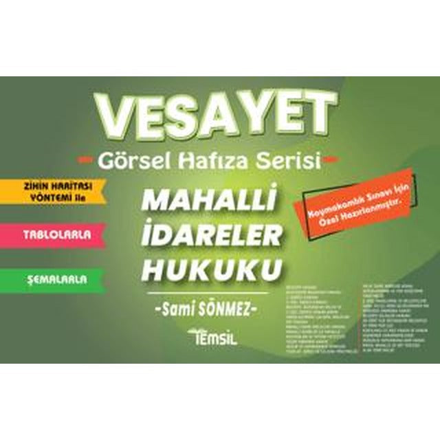Vesayet Kaymakamlık Mahalli İdareler Hukuku | Temsil Kitap (Ciltsiz)