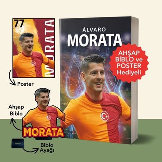 Alvaro Morata - Ahşap Biblo ve Poster Hediyeli! | Flipper Yayıncılık (İnce Kapak)