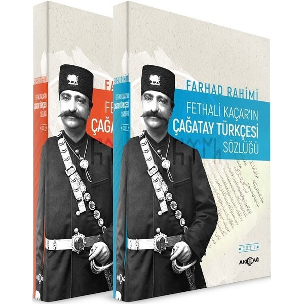 Fethali Kaçar'ın Çağatay Türkçesi Sözlüğü Seti-2 Cilt Takım | Akçağ Yayınları (İnce Kapak)