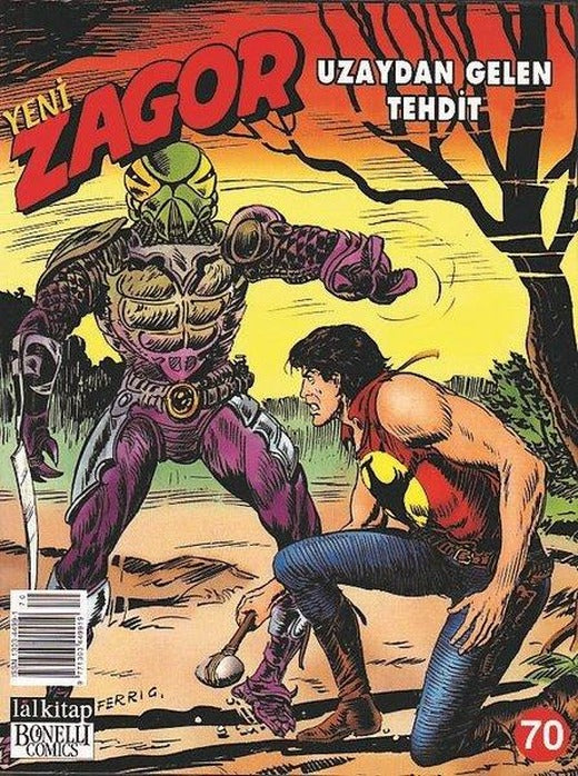 Zagor Sayı 70-Uzaydan Gelen Tehdit | Lal (İnce Kapak)