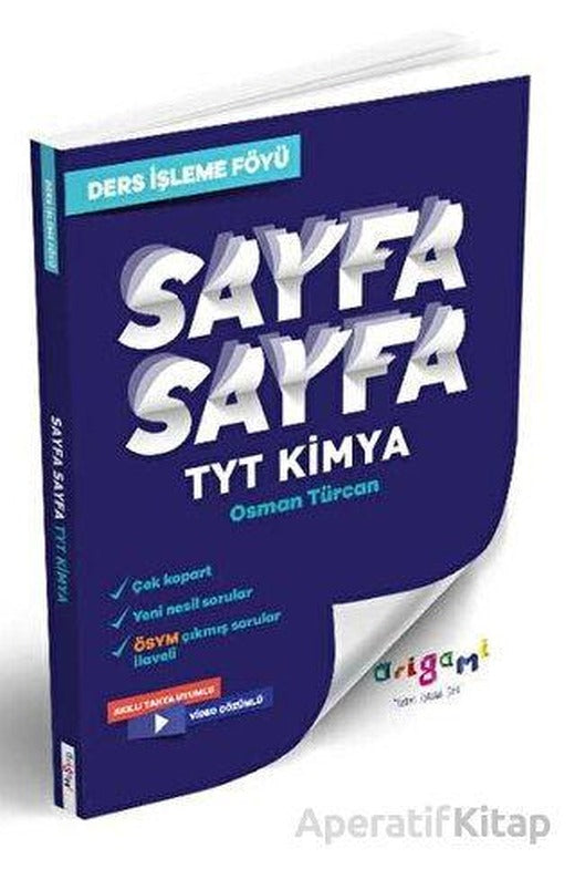 TYT Kimya Sayfa Sayfa Ders İşleme Föyü Tammat Yayıncılık
