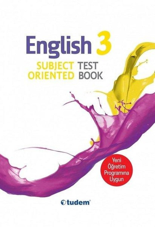 3.Sınıf İngilizce Subject Oriented Test Book | Tudem Yayınları - Ders Kitapları (İnce Kapak)