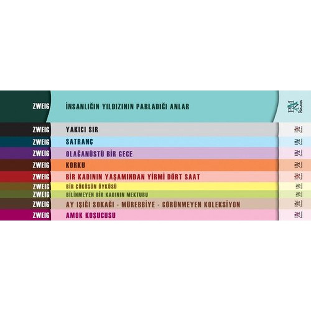 Stefan Zweig Seti-10 Kitap Takım | Panama Yayıncılık (İnce Kapak)