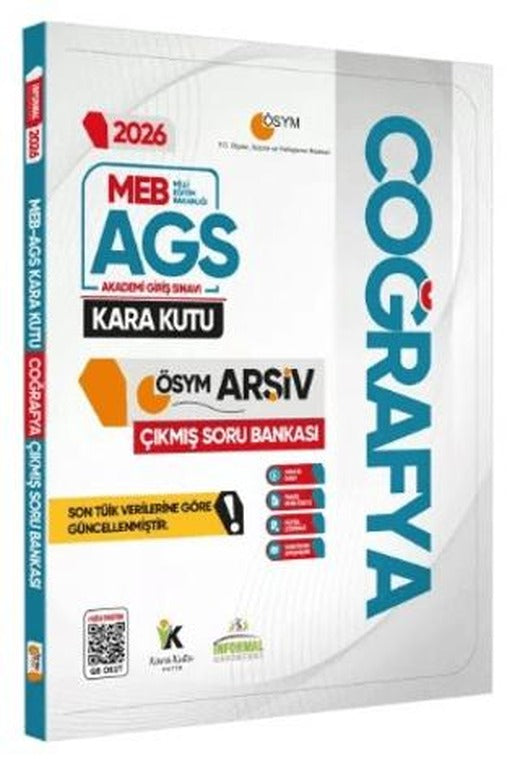 2026 MEB-AGS COĞRAFYAnın Kara Kutusu ÖSYM Çıkmış Soru Havuzu Bankası Konu Özetli Dijital Çözümlü | Karakutu Yayın (Ciltsiz)