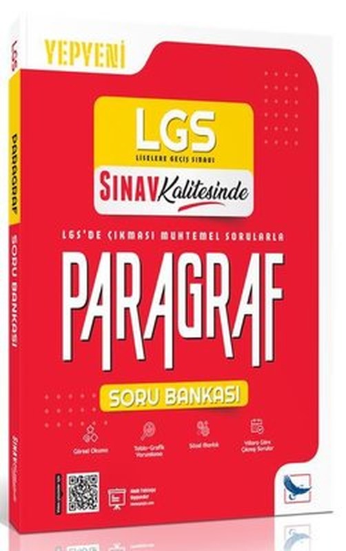 8. Sınıf LGS Paragraf Soru Bankası | Sınav Yayınları (İnce Kapak)