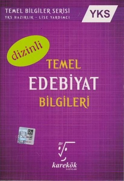 YKS Temel Edebiyat Bilgileri Dizinl | Karekök Eğitim Yayın (İnce Kapak)