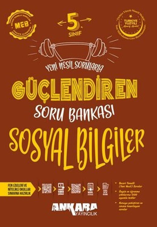 5. Sınıf Güçlendiren Sosyal Bilgiler Soru Bankası | Ankara Yayıncılık (İnce Kapak)