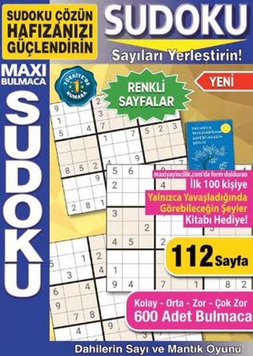 Maxi Sudoku Bulmaca 23 | Maxi Yayıncılık (Ciltsiz)