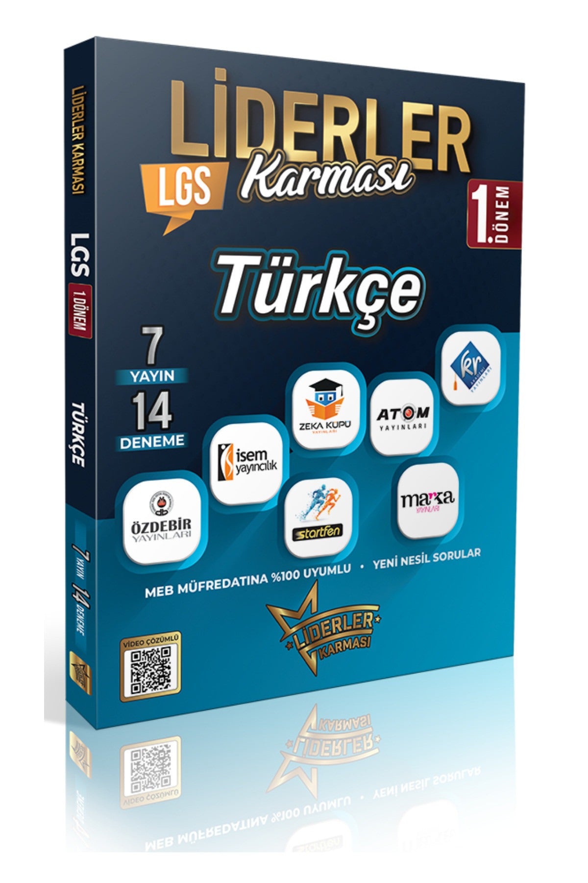 LGS 1.Dönem Türkçe Denemeleri 7 Yayın 14 Deneme | Liderler Karması Yayınları (Ciltsiz)