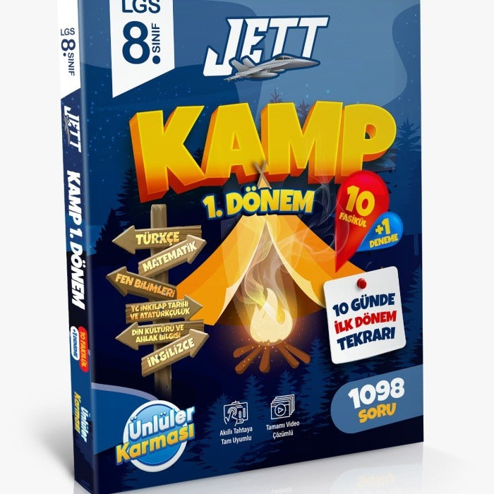 8. Sınıf 1. Dönem Tüm Dersler Jett Kamp