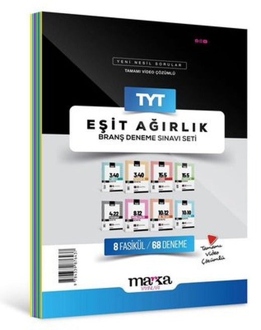 2025 TYT Eşit Ağırlık Branş Deneme Sınavı Seti 8 Fasikül 68 Deneme | Marka Yayınları (İnce Kapak)