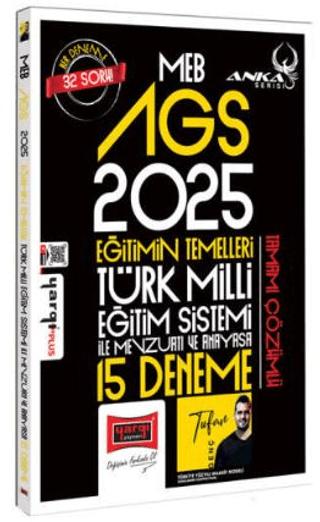 2025 MEB-AGS Anka Serisi Eğitimin Temelleri Türk Milli Eğitim Sistemi İle Mevzuatı ve Anayasa 15 Deneme | Yargı Yayınevi (Ciltsiz)  - Resim 1