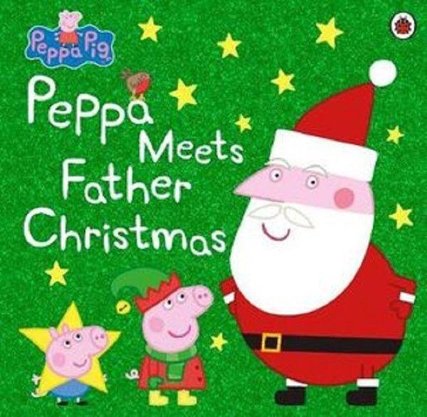 Peppa Pig: Peppa Meets Father Christmas | Ladybird Books (İnce Kapak)  - Resim 1