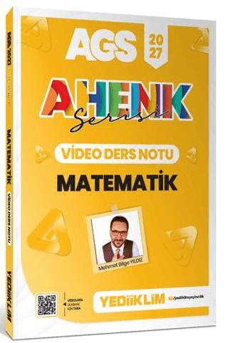 2027 MEB AGS Ahenk Serisi Matematik Video Ders Notları | Yediiklim Yayınları (Ciltsiz)  - Resim 1