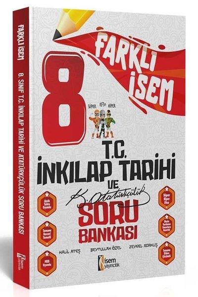 2024 8.Sınıf T.C İnkılap Tarihi ve Atatürkçülük Farklı İsem Soru Bankası | İsem Yayıncılık - Ortaokul (İnce Kapak)  - Resim 1