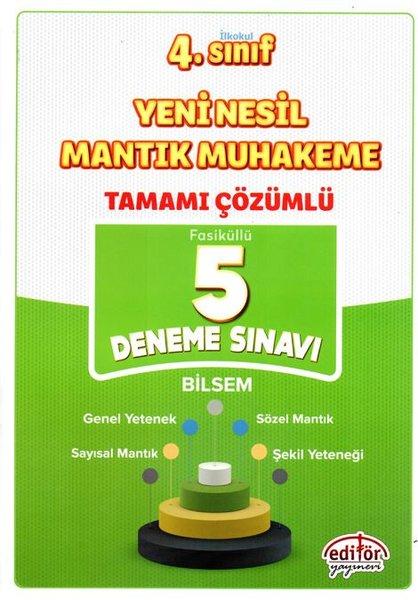 4.Sınıf Yeni Nesil Mantık Mukakeme Bilsem 5 Deneme | Editör (İnce Kapak)  - Resim 1