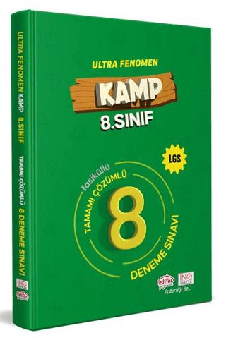 8. Sınıf Kamp Fenomen LGS Tamamı Çözümlü 8 Deneme Sınavı | Editör Yayınevi (Ciltsiz)  - Resim 1