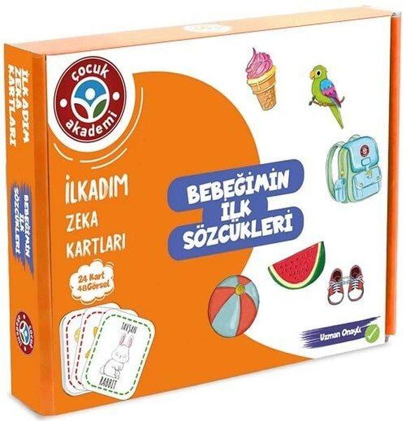 İlkadım Zeka Kartları - Bebeğimin İlk Sözcükleri | Çocuk Akademi Yayınları (İnce Kapak)  - Resim 1