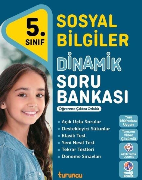 5. Sınıf Sosyal Bilgiler Dinamik Soru Bankası Turuncu | Turuncu Yayınları (İnce Kapak)  - Resim 1
