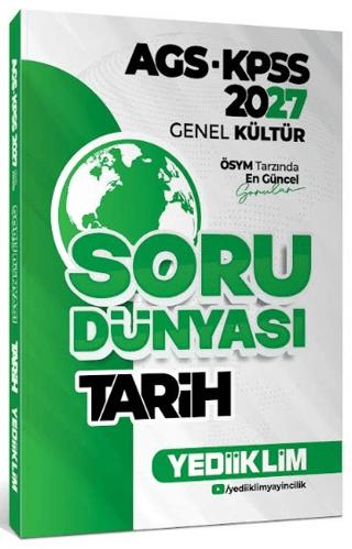 2027 AGS- KPSS Genel Kültür Tarih Soru Dünyası | Yediiklim Yayınları (Ciltsiz)  - Resim 1
