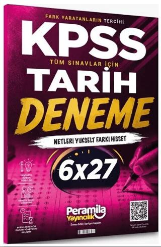 KPSS Tarih 6 Deneme Çözümlü | Peramila Yayıncılık (Ciltsiz)  - Resim 1