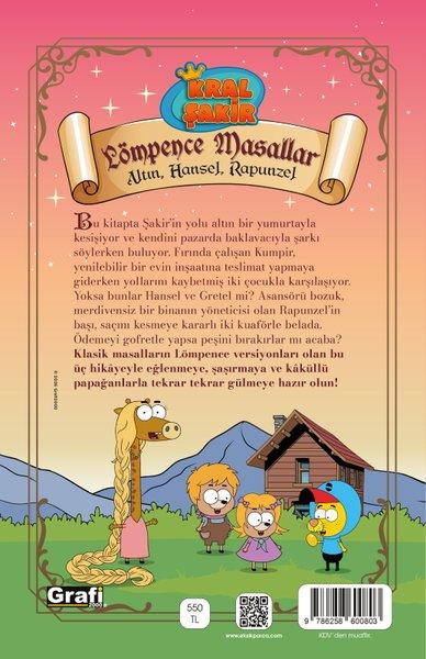 Kral Şakir Lömpence Masallar 3 - Altın Hansel Rapunzel | Eksik Parça Yayınları (Ciltli)  - Resim 2