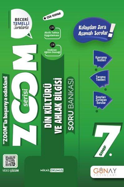 7. Sınıf Zoom Serisi Din Kültürü ve Ahlak Bilgisi Soru Bankası | Günay Yayıncılık (İnce Kapak)  - Resim 1