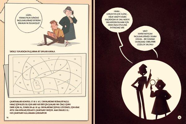 Görsel Mantıksal ve Bilişsel Beceri Etkinlikleri (7-9 Yaş) - Teresa Halanın Soruşturmaları 1 (Çıkartmalı) | Domingo Yayınevi (İnce Kapak)  - Resim 5