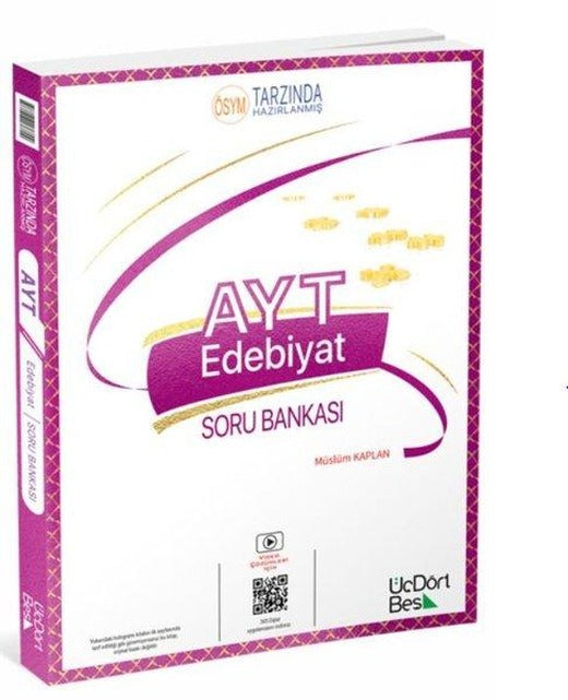 AYT Edebiyat Soru Bankası | Üç Dört Beş Yayınları (İnce Kapak)