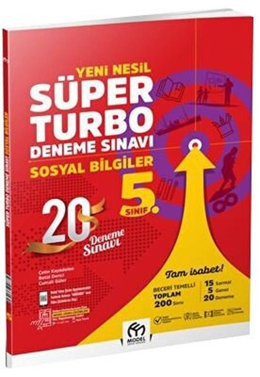 5. Sınıf Sosyal Bilgiler Yeni Nesil Süper Turbo Deneme Sınavı | Model Eğitim Yayınları