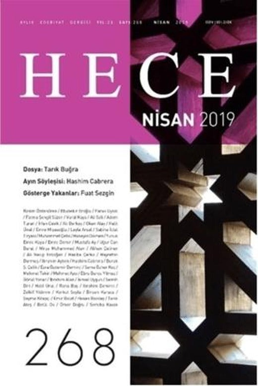 Hece Aylık Edebiyat Dergisi Sayı: 268 Nisan 2019 | Hece Dergisi (Ciltsiz)