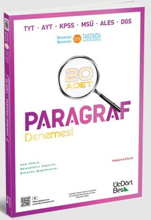 TYT AYT KPSS MSÜ ALES DGS 20'li Paragraf Denemesi