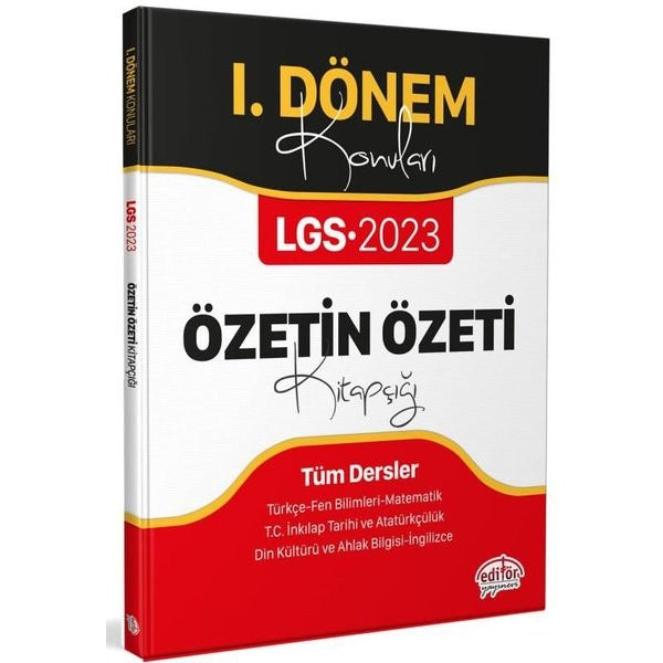 LGS 1. Dönem Konuları Özetin Özeti Kitapçığı