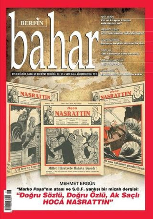 Berfin Bahar Aylık Kültür Sanat ve Edebiyat Dergisi Sayı: 246 Ağustos 2018 | Berfin Bahar Dergisi (Ciltsiz)