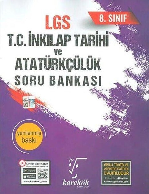 8. Sınıf LGS T.C. İnkılap Tarihi ve Atatürkçülük Soru Bankası | Karekök Eğitim Yayın (İnce Kapak)