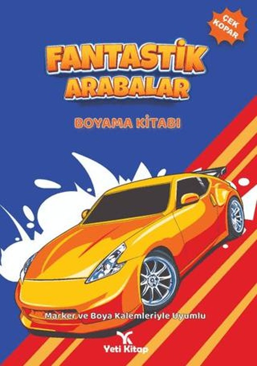 Fantastik Arabalar Boyama Kitabı | Yeti Kitap (Ciltsiz)