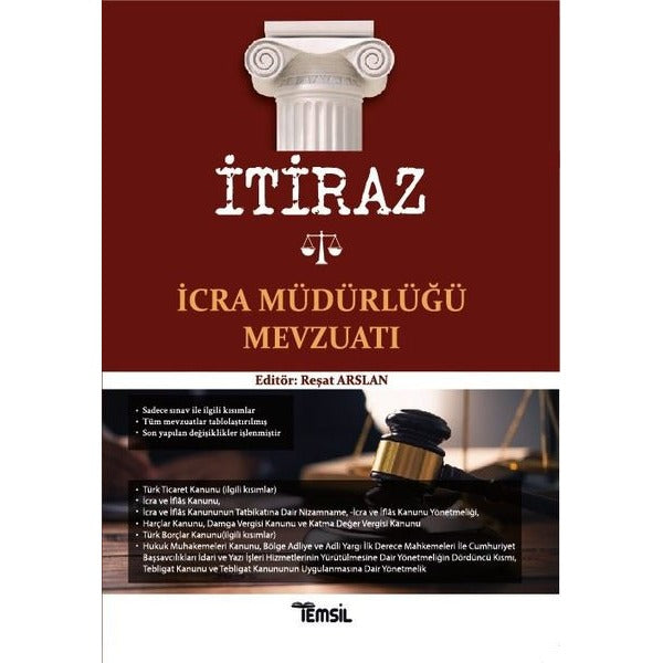 İtiraz İcra Müdürlüğü Mevzuatı | Temsil Kitap (Ciltsiz)