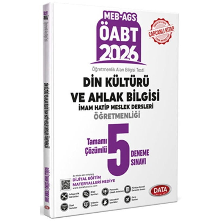 ÖABT MEB-AGS Din Kültürü ve Ahlak Bilgisi İmam Hatip Meslek Dersleri Öğretmenliği Tamamı Çözümlü 5 Deneme Sınavı