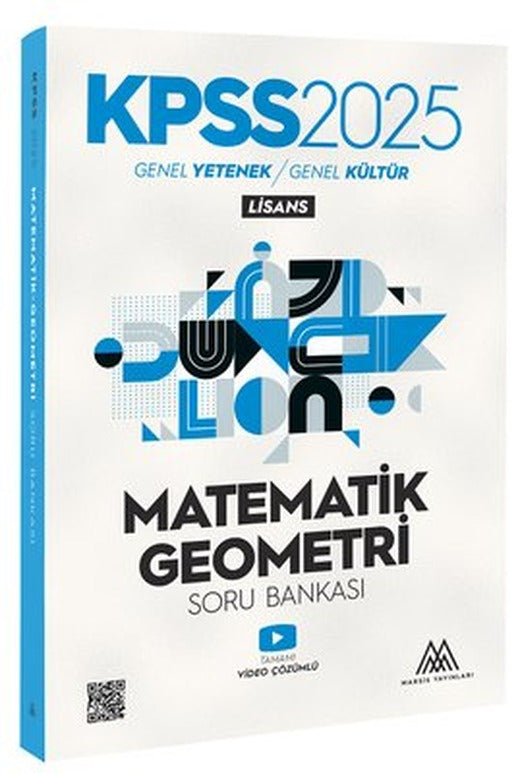 2025 KPSS Matematik - Geometri Soru Bankası Genel Yetenek Genel Kültür Lisans | Marsis Yayınları (İnce Kapak)