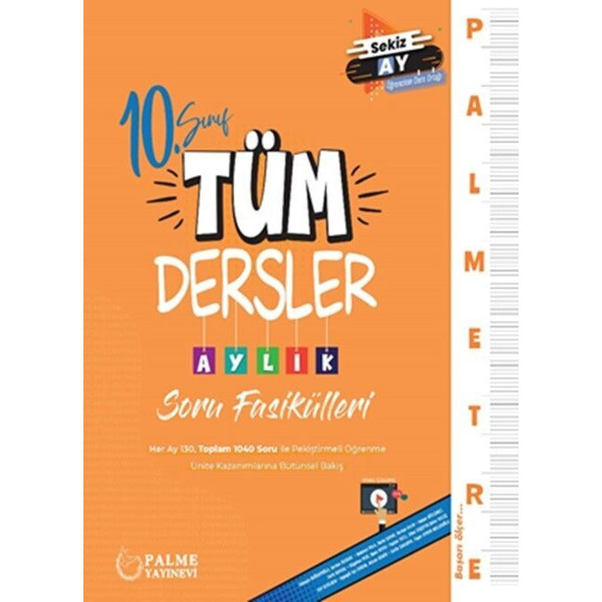 Palmetre 10. Sınıf  Tüm Dersler Aylık Çalışma Fasikülleri