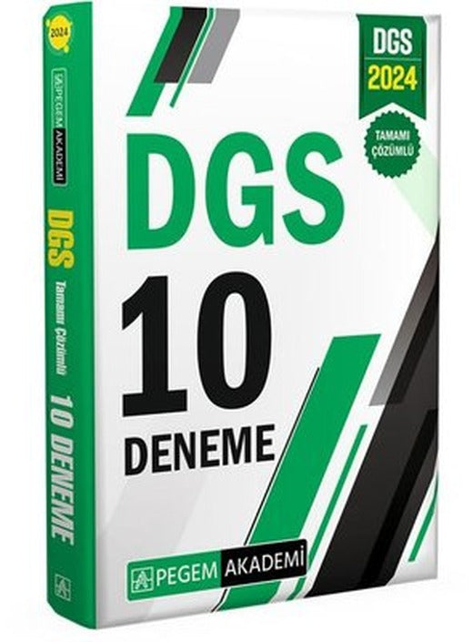 2024 DGS Tamamı Çözümlü 10 Deneme | Pegem Akademi Yayıncılık