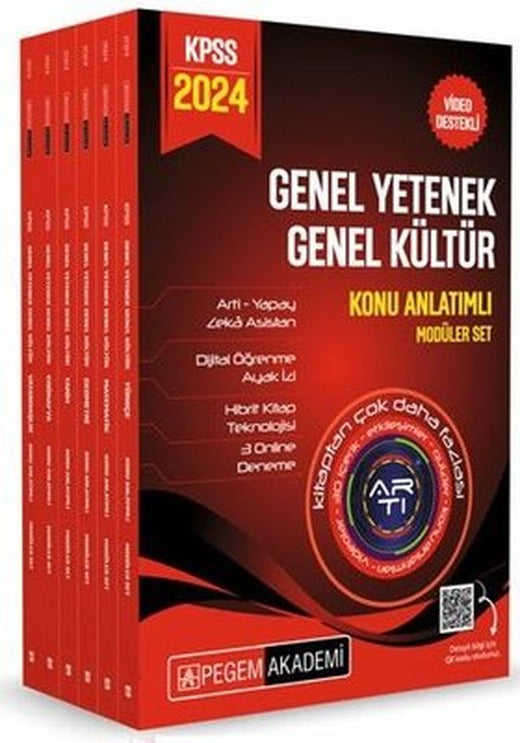 2024 KPSS Genel Yetenek Genel Kültür Lisans Konu Anlatımlı Modüler Set (6 Kitap) | Pegem Akademi Yayıncılık