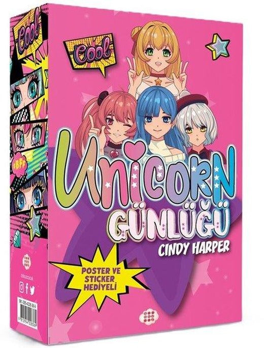 Unicorn Günlüğü Seti - Pembe Günlük - Kutulu | Dokuz Yayınları (İnce Kapak)