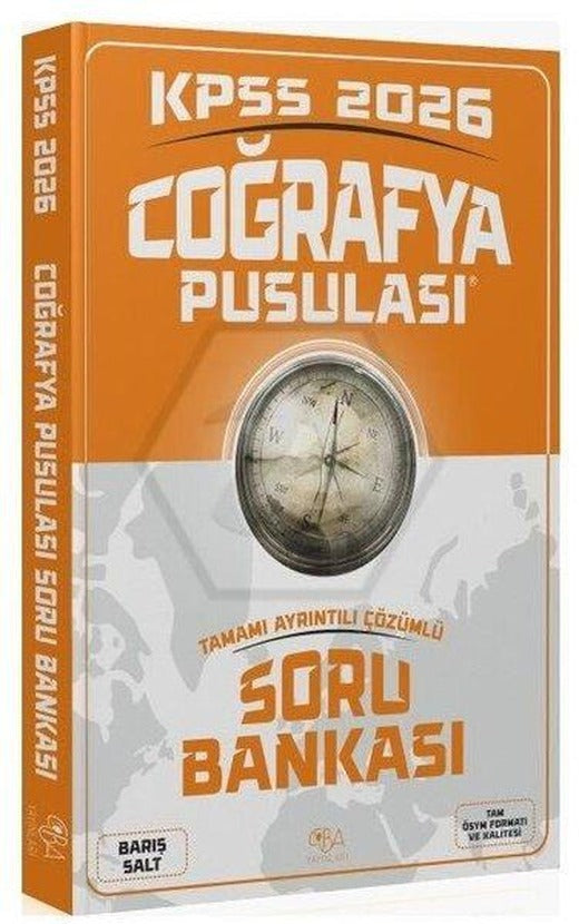 2026 KPSS Coğrafya Pusulası Soru Bankası Çözümlü | CBA Yayınları (İnce Kapak)