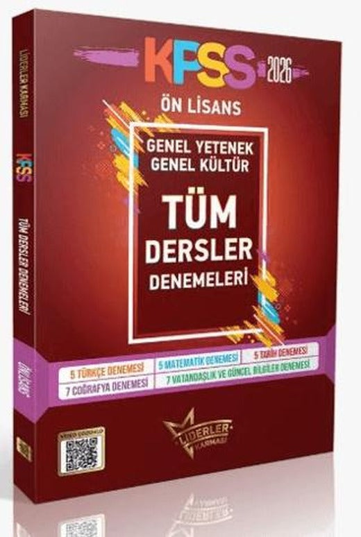 2026 Model - Liderler Karması KPSS Tüm Dersler Önlisans Denemeleri
