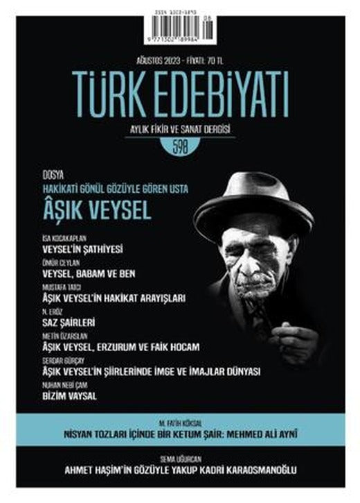 Türk Edebiyatı Dergisi Sayı: 598 Ağustos 2023 | Türk Edebiyatı Dergisi (Ciltsiz)