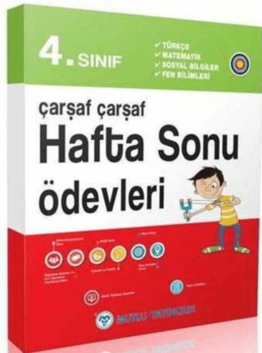 4. Sınıf Çarşaf Çarşaf Hafta Sonu Ödevleri